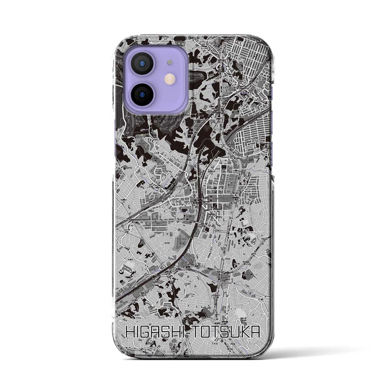 【東戸塚(神奈川県)】地図柄iPhoneケース(クリアタイプ)