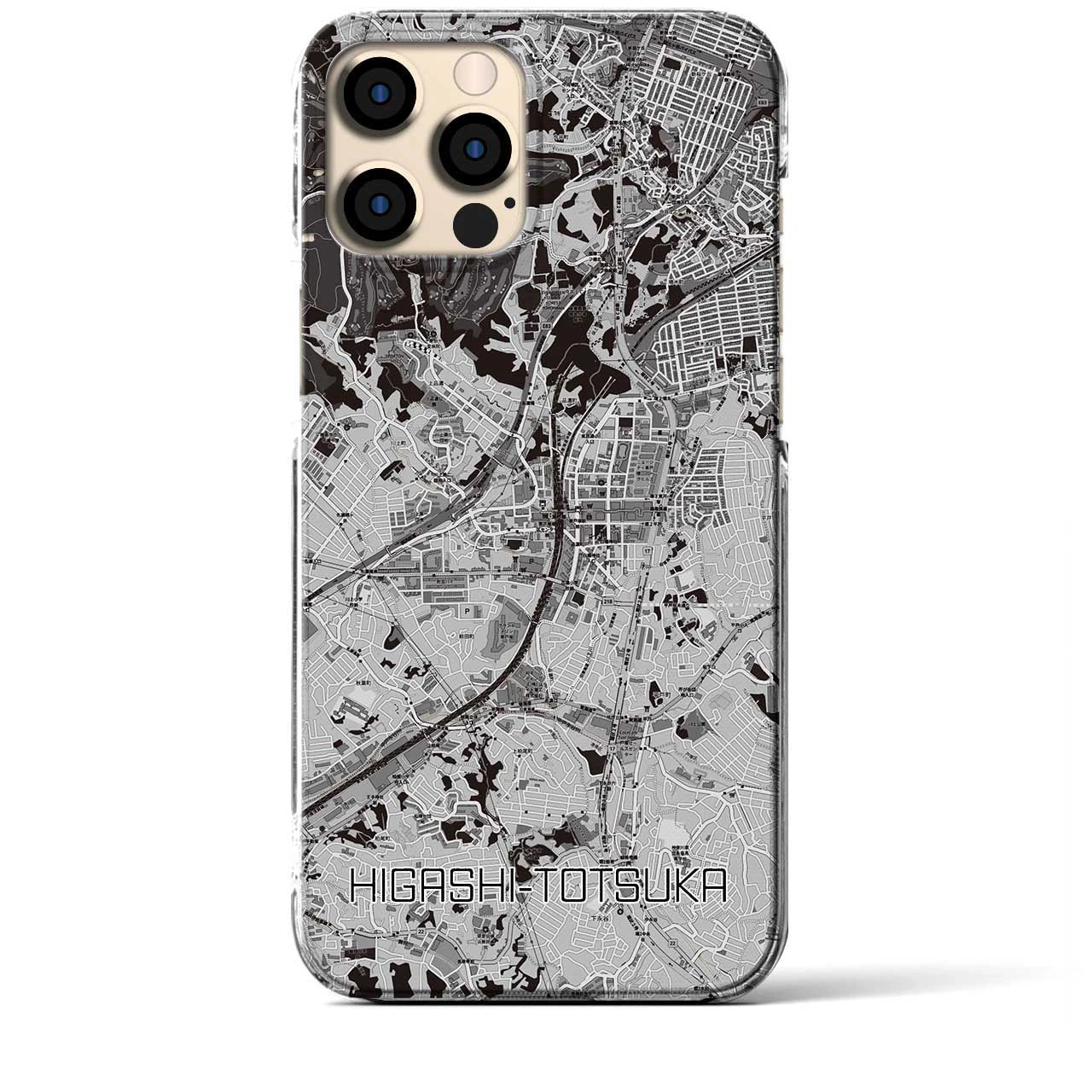 【東戸塚(神奈川県)】地図柄iPhoneケース(クリアタイプ)