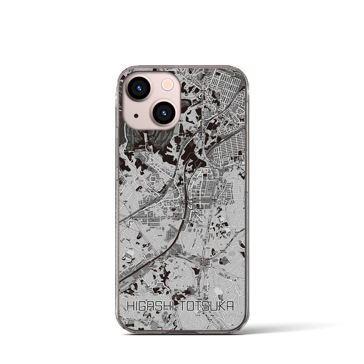 【東戸塚(神奈川県)】地図柄iPhoneケース(クリアタイプ)