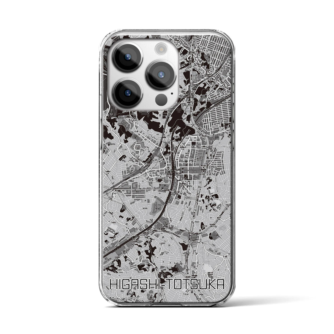 【東戸塚(神奈川県)】地図柄iPhoneケース(クリアタイプ)