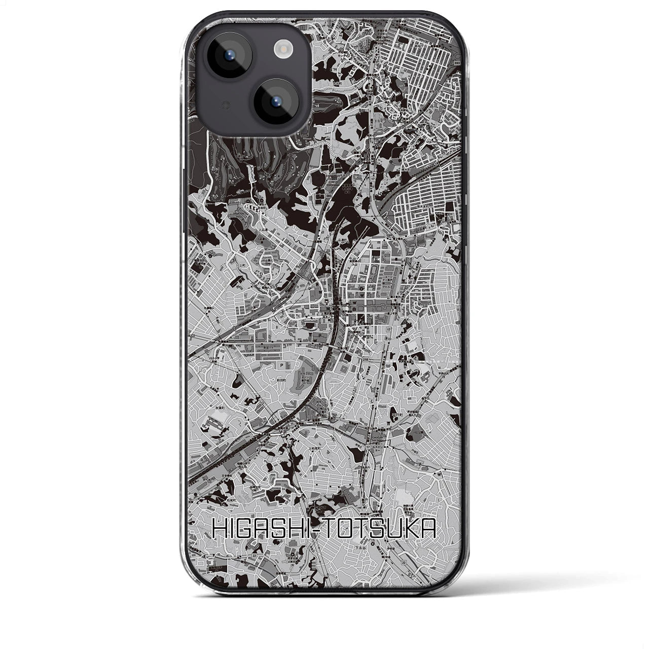 【東戸塚(神奈川県)】地図柄iPhoneケース(クリアタイプ)