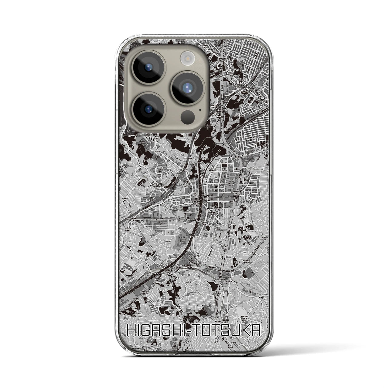【東戸塚(神奈川県)】地図柄iPhoneケース(クリアタイプ)