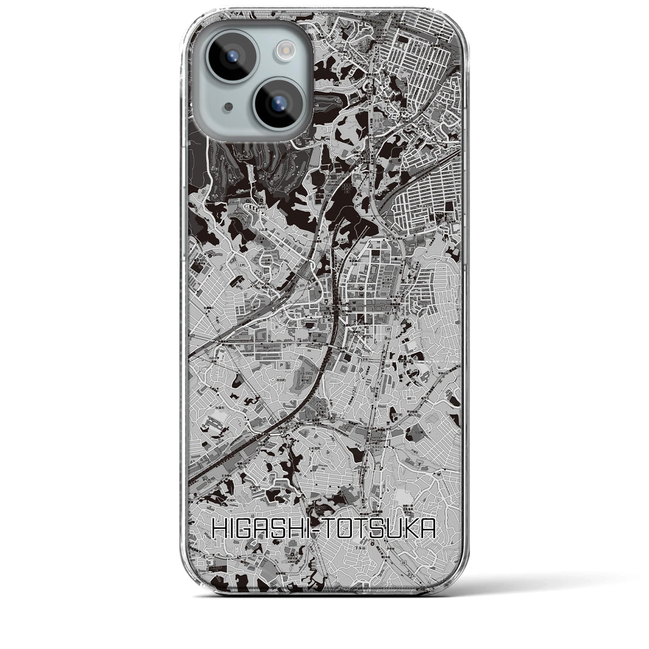 【東戸塚(神奈川県)】地図柄iPhoneケース(クリアタイプ)