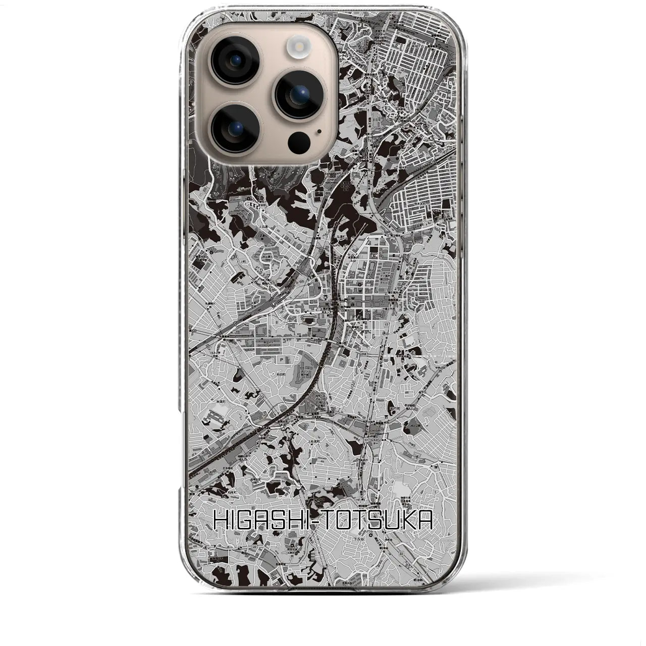 【東戸塚(神奈川県)】地図柄iPhoneケース(クリアタイプ)