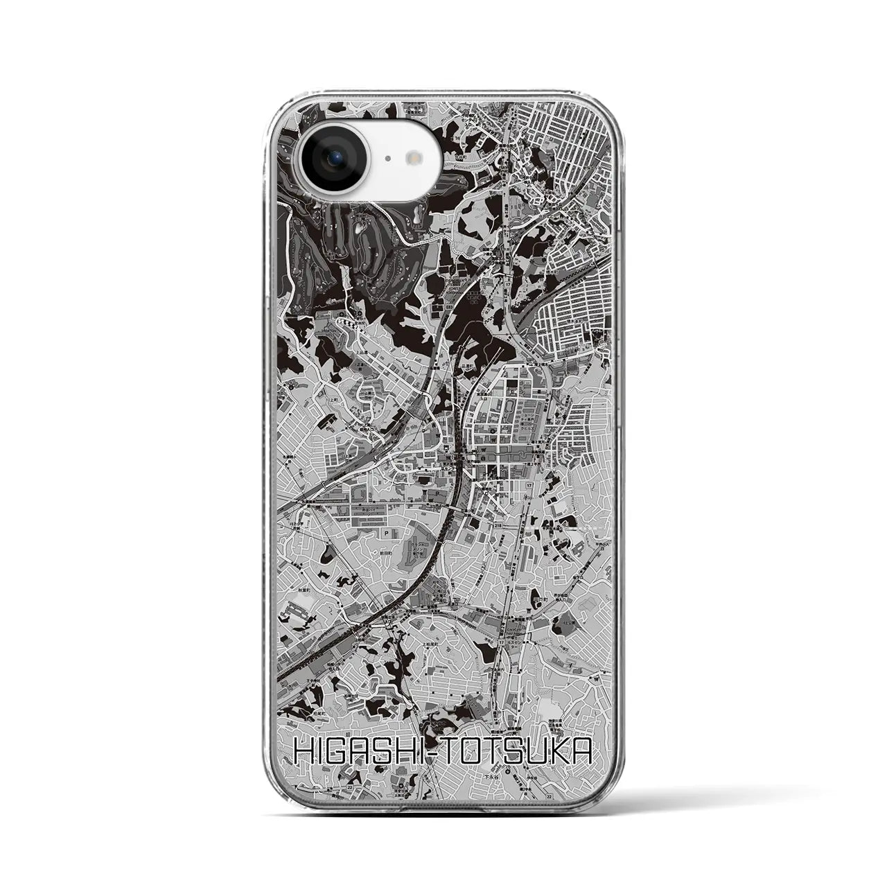 【東戸塚(神奈川県)】地図柄iPhoneケース(クリアタイプ)