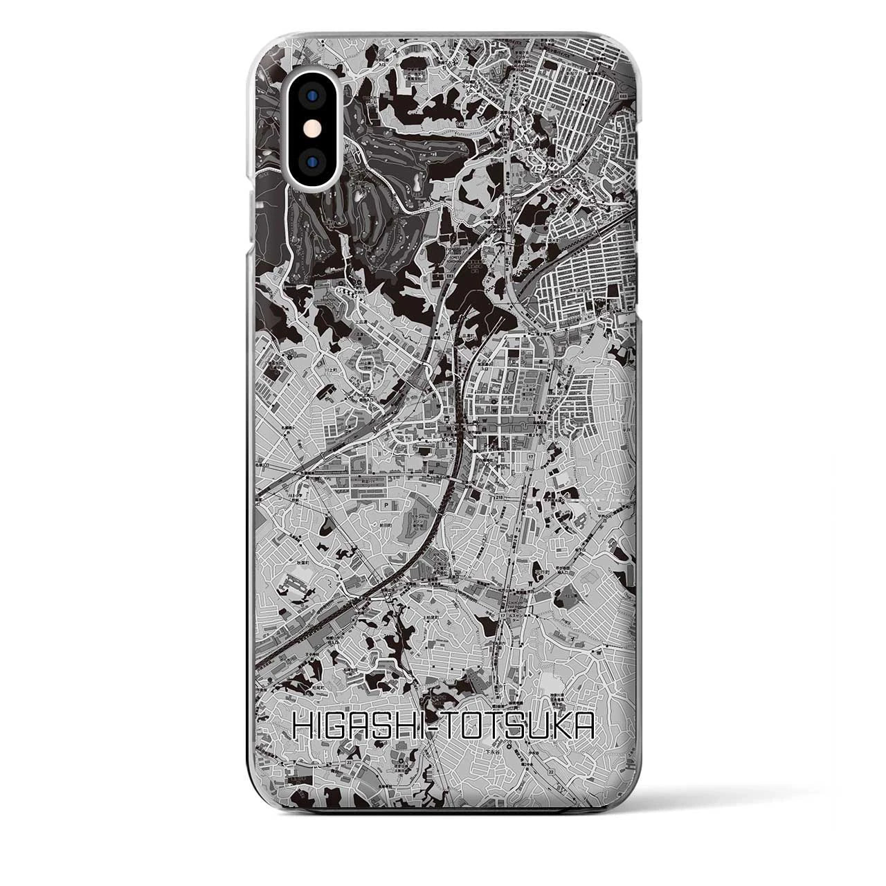 【東戸塚(神奈川県)】地図柄iPhoneケース(クリアタイプ)