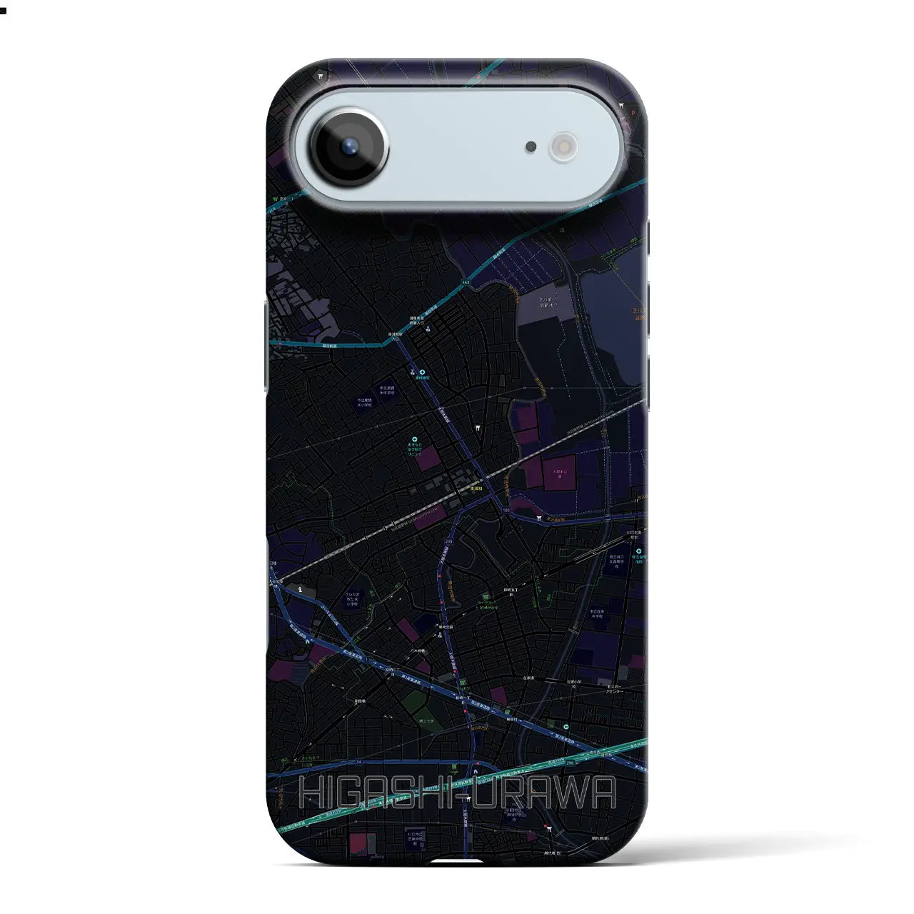 【東浦和(埼玉県)】地図柄iPhoneケース(バックカバータイプ)