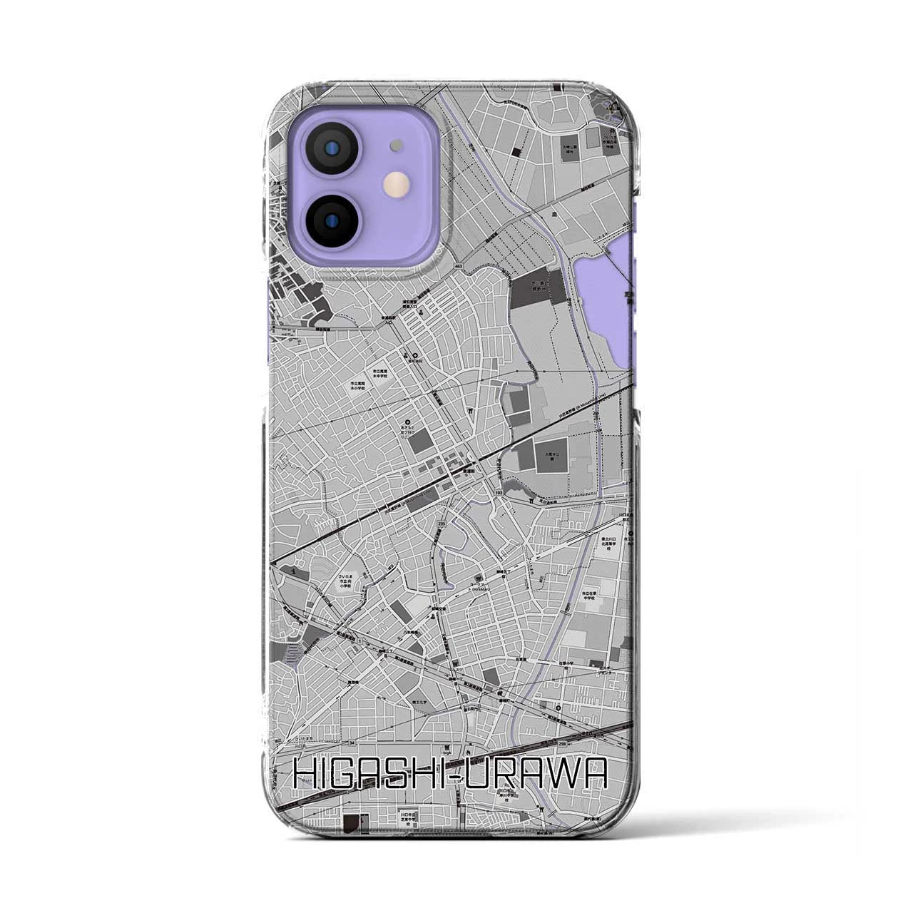 【東浦和(埼玉県)】地図柄iPhoneケース(クリアタイプ)