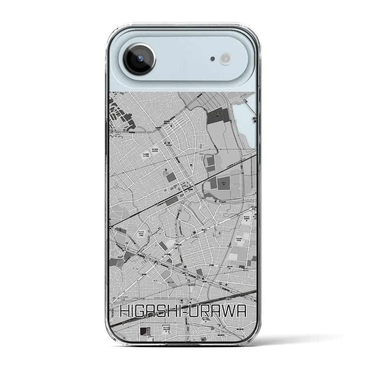 【東浦和(埼玉県)】地図柄iPhoneケース(クリアタイプ)