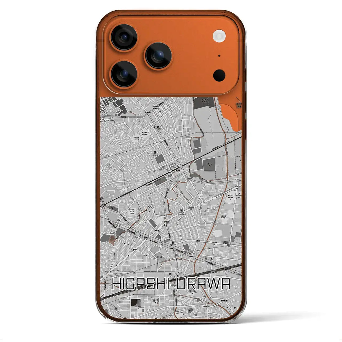 【東浦和(埼玉県)】地図柄iPhoneケース(クリアタイプ)