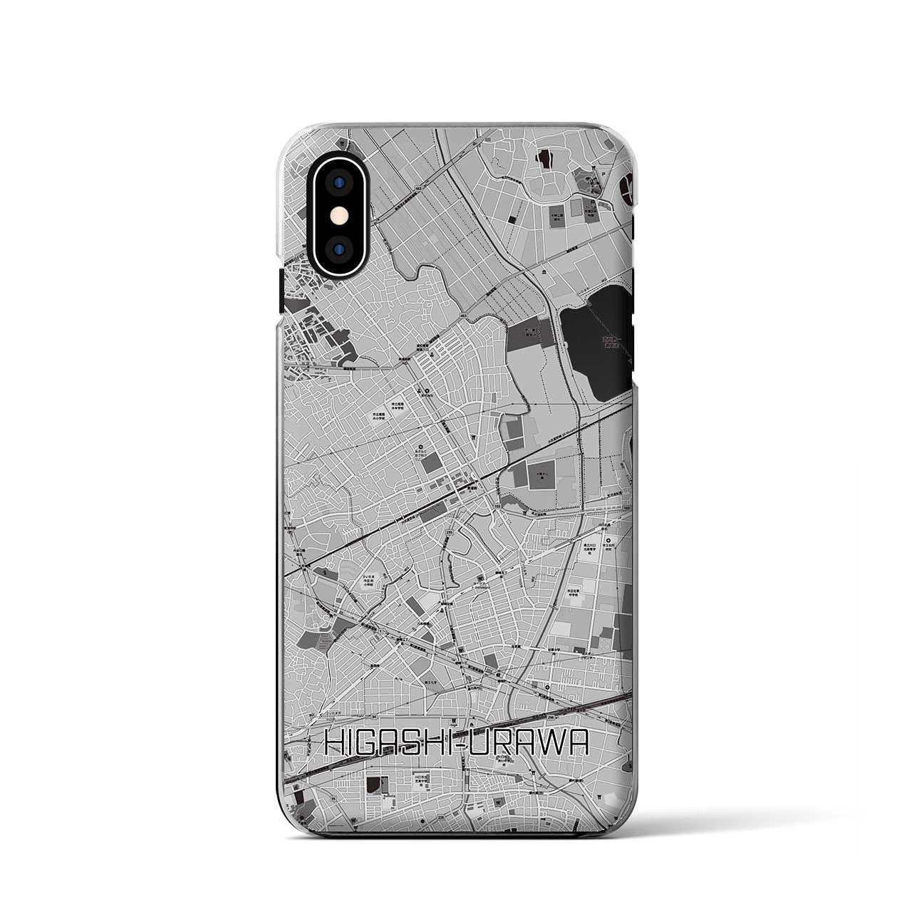 【東浦和(埼玉県)】地図柄iPhoneケース(クリアタイプ)