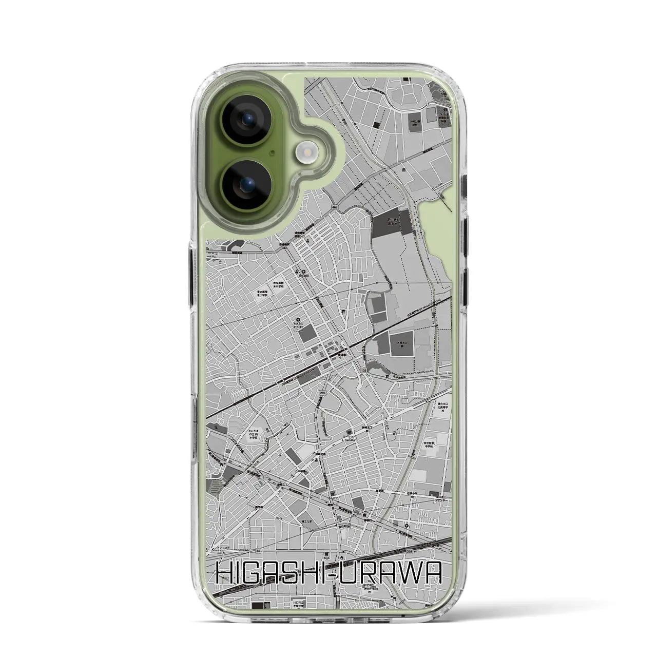 【東浦和(埼玉県)】地図柄iPhoneケース(MagSafeタイプ)
