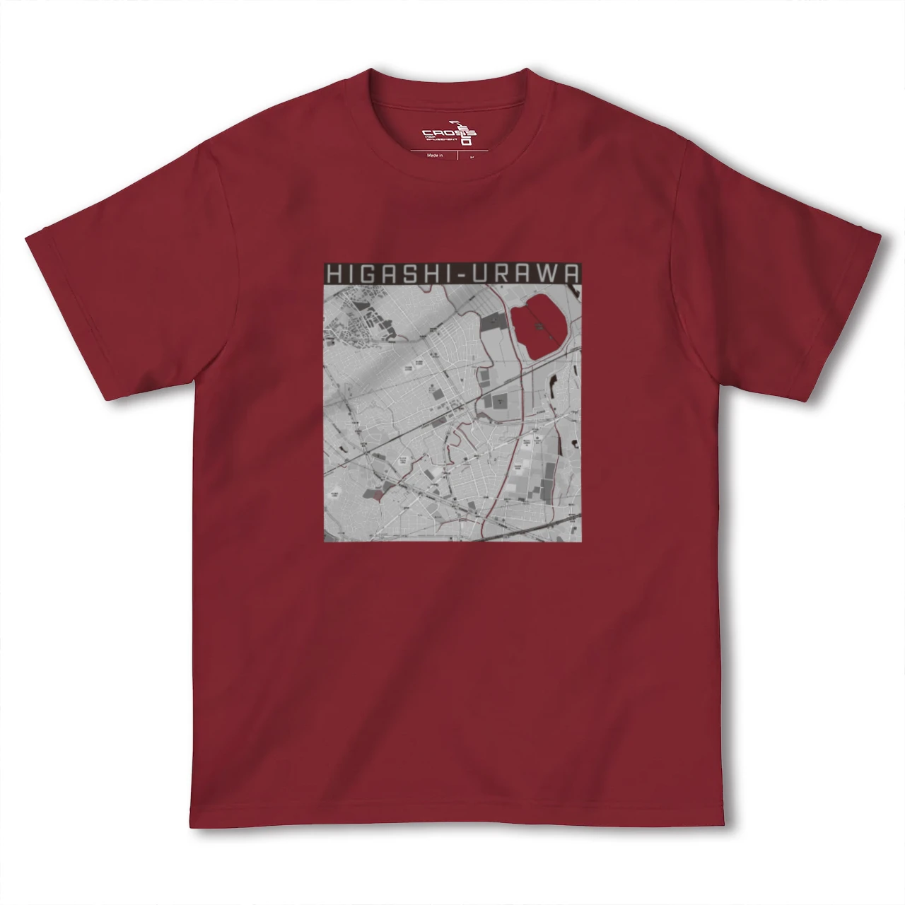 【東浦和(埼玉県)】地図柄ヘビーウェイトTシャツ