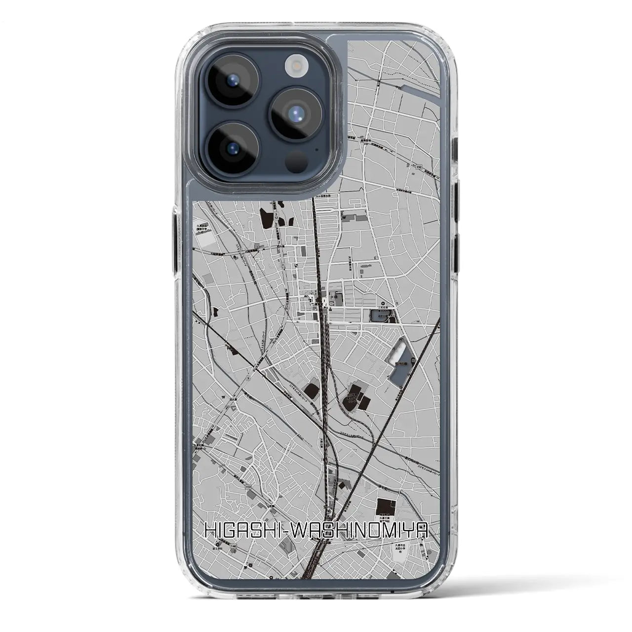 【東鷲宮(埼玉県)】地図柄iPhoneケース(MagSafeタイプ)