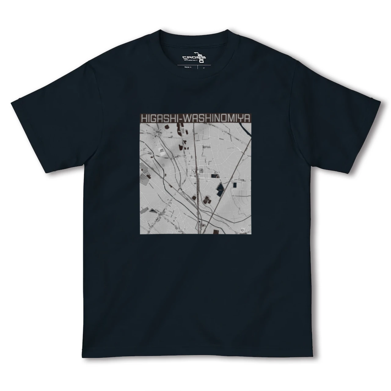 【東鷲宮(埼玉県)】地図柄ヘビーウェイトTシャツ