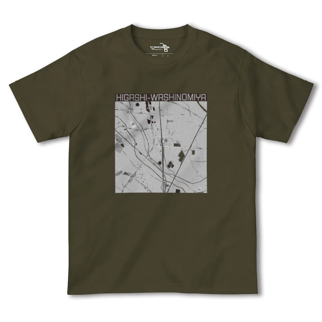 【東鷲宮(埼玉県)】地図柄ヘビーウェイトTシャツ