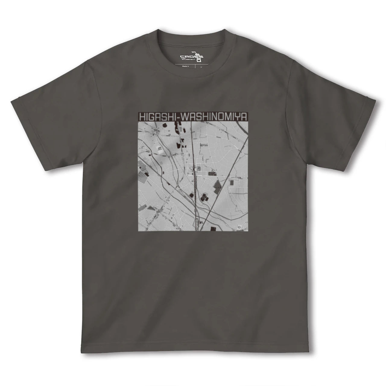 【東鷲宮(埼玉県)】地図柄ヘビーウェイトTシャツ