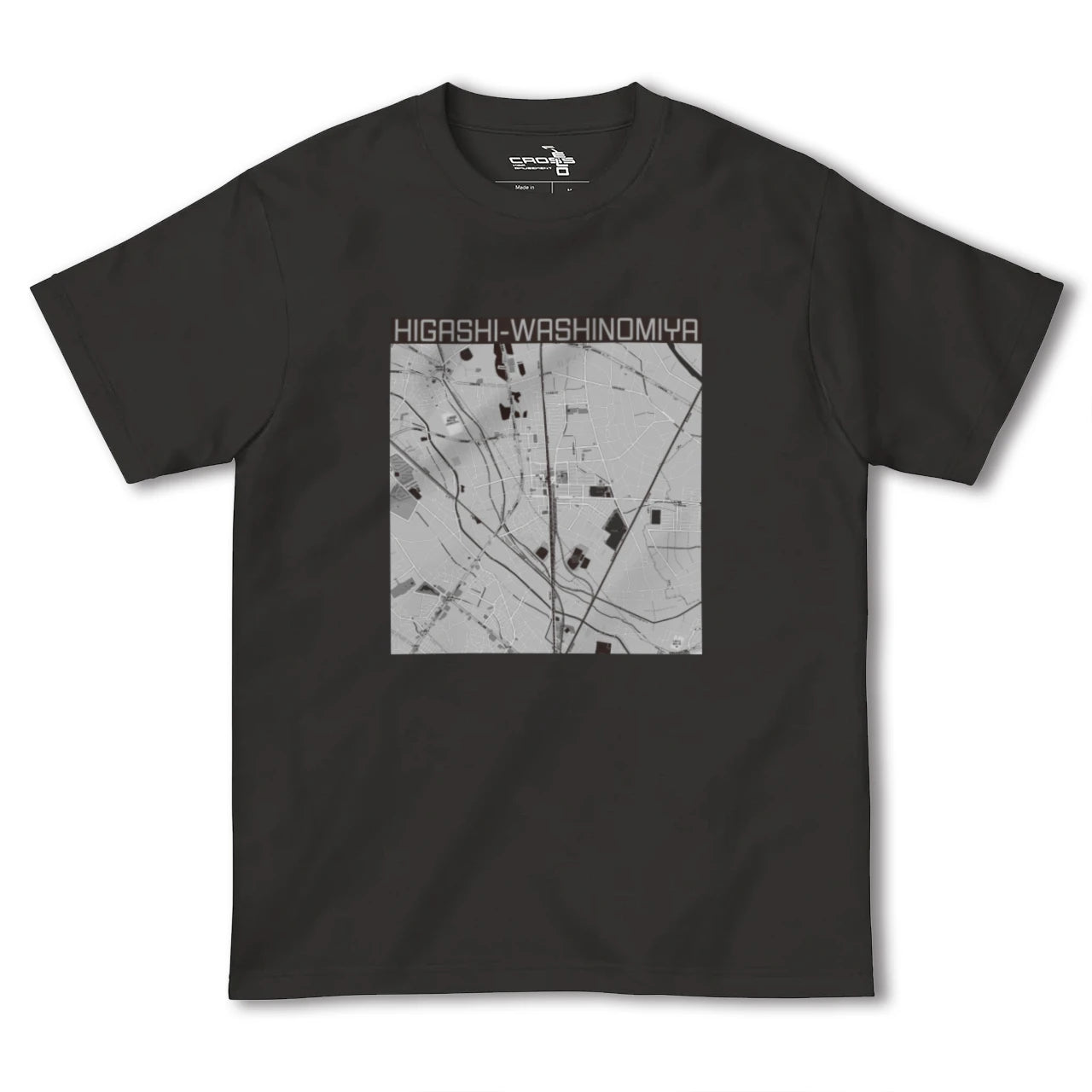 【東鷲宮(埼玉県)】地図柄ヘビーウェイトTシャツ