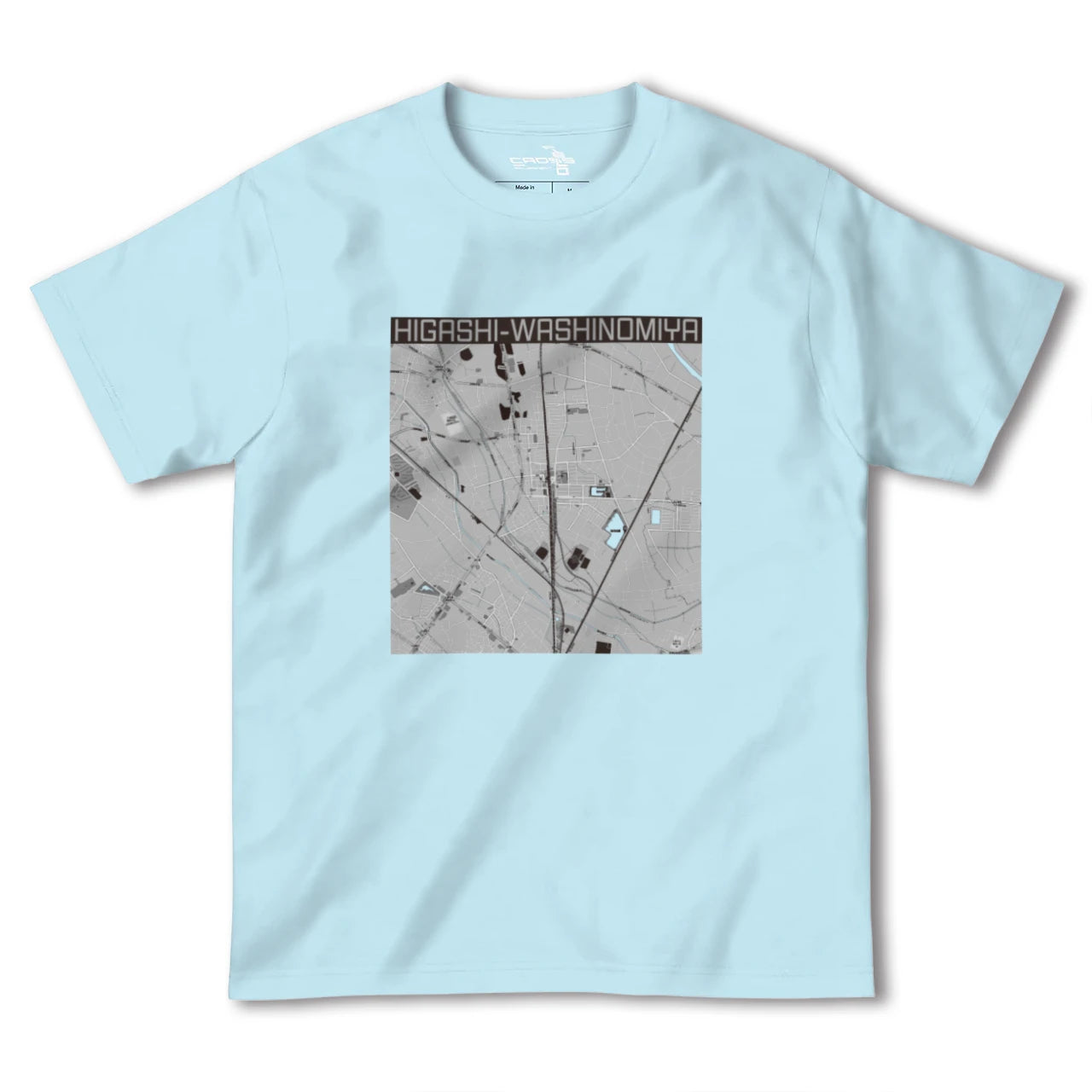 【東鷲宮(埼玉県)】地図柄ヘビーウェイトTシャツ