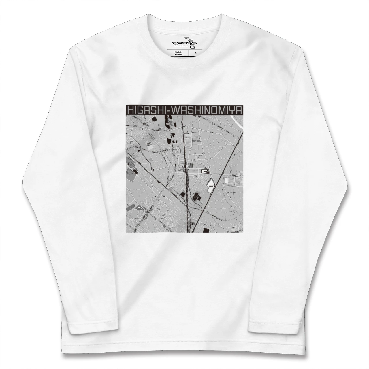 【東鷲宮(埼玉県)】地図柄ロングスリーブTシャツ