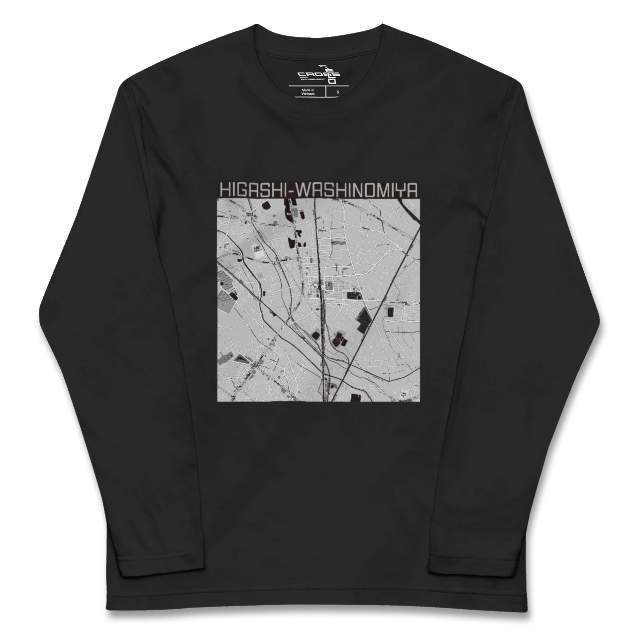 【東鷲宮(埼玉県)】地図柄ロングスリーブTシャツ