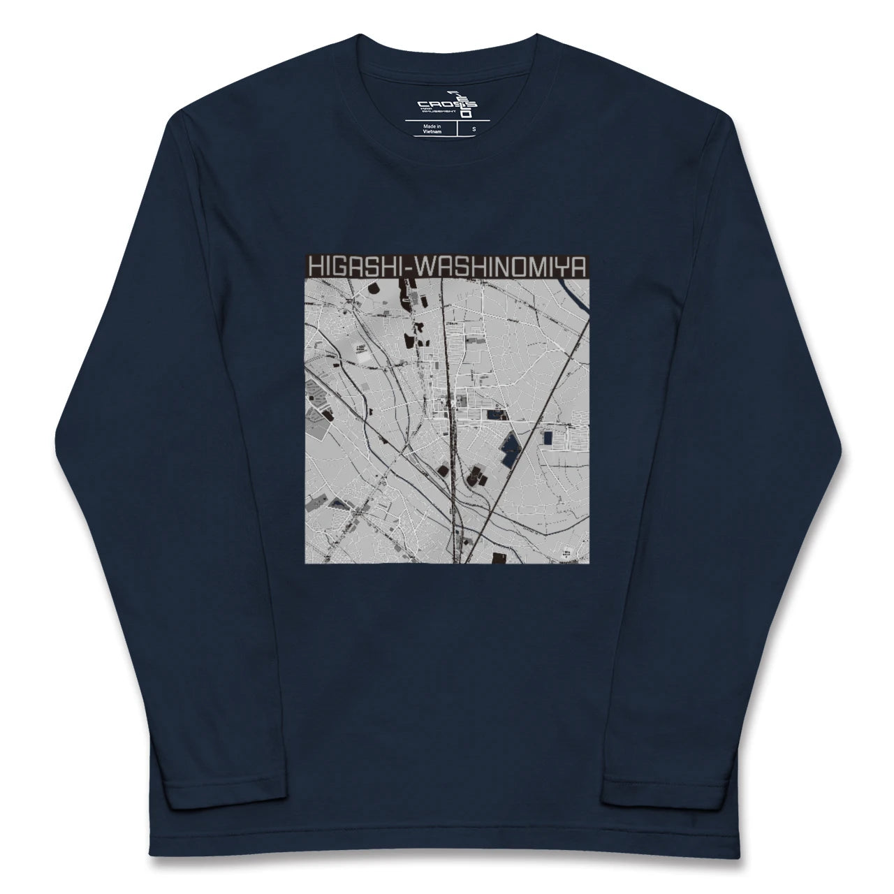 【東鷲宮(埼玉県)】地図柄ロングスリーブTシャツ