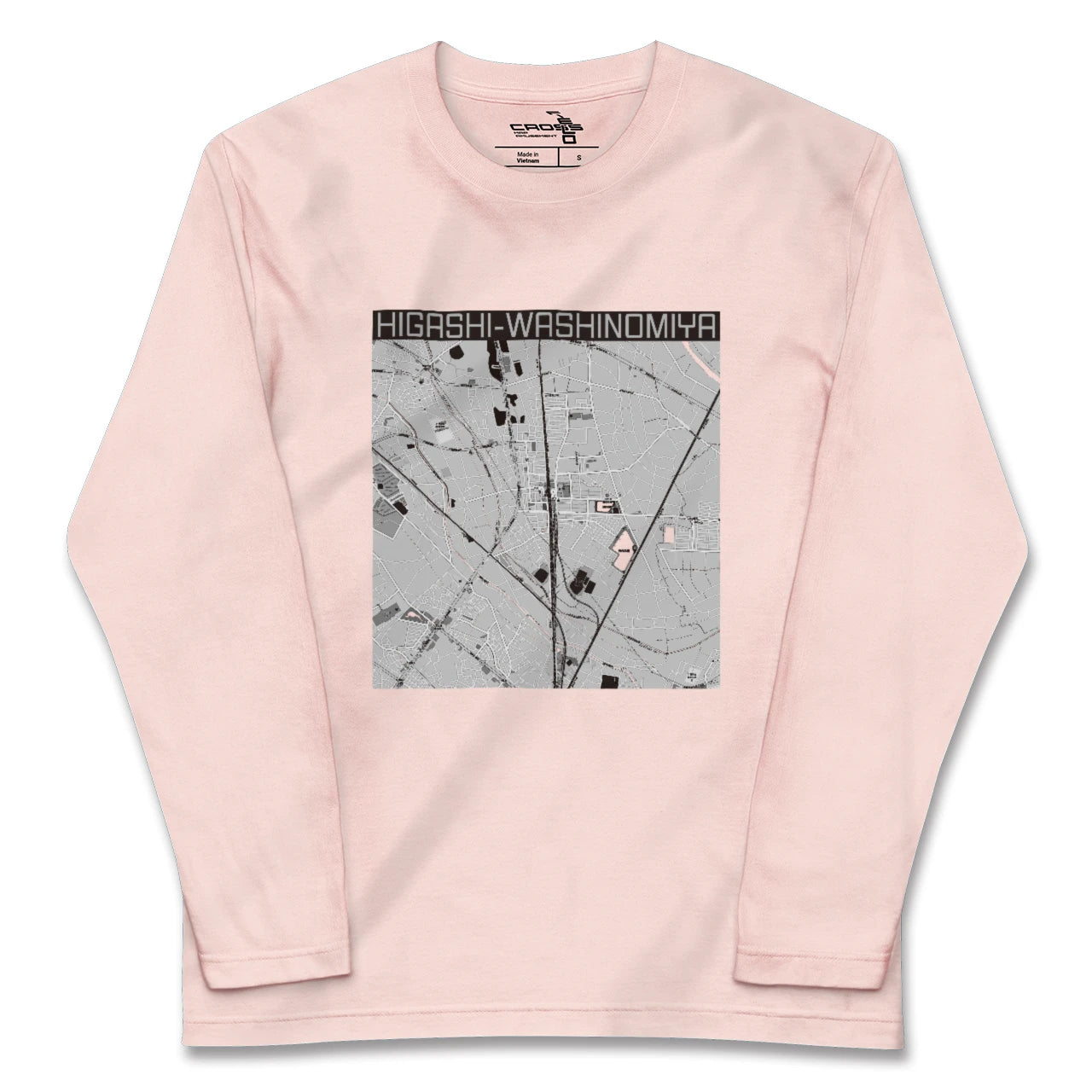 【東鷲宮(埼玉県)】地図柄ロングスリーブTシャツ