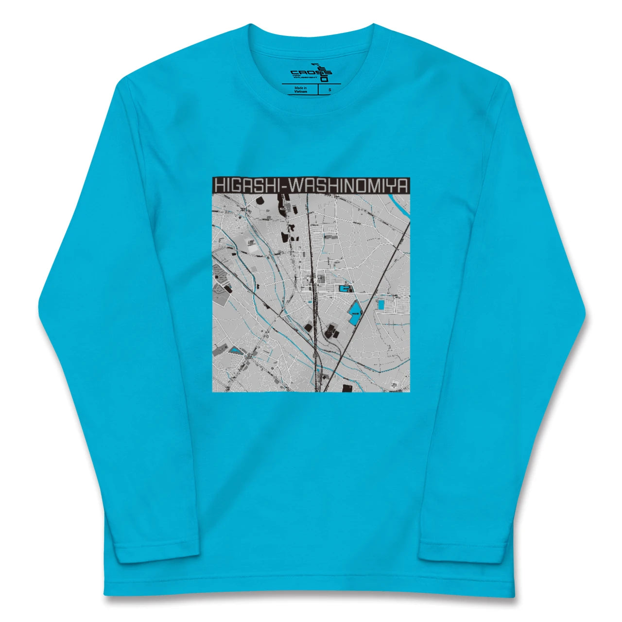 【東鷲宮(埼玉県)】地図柄ロングスリーブTシャツ