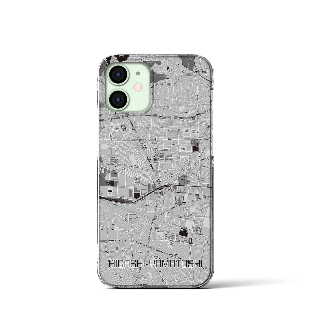 【東大和市(東京都)】地図柄iPhoneケース(クリアタイプ)