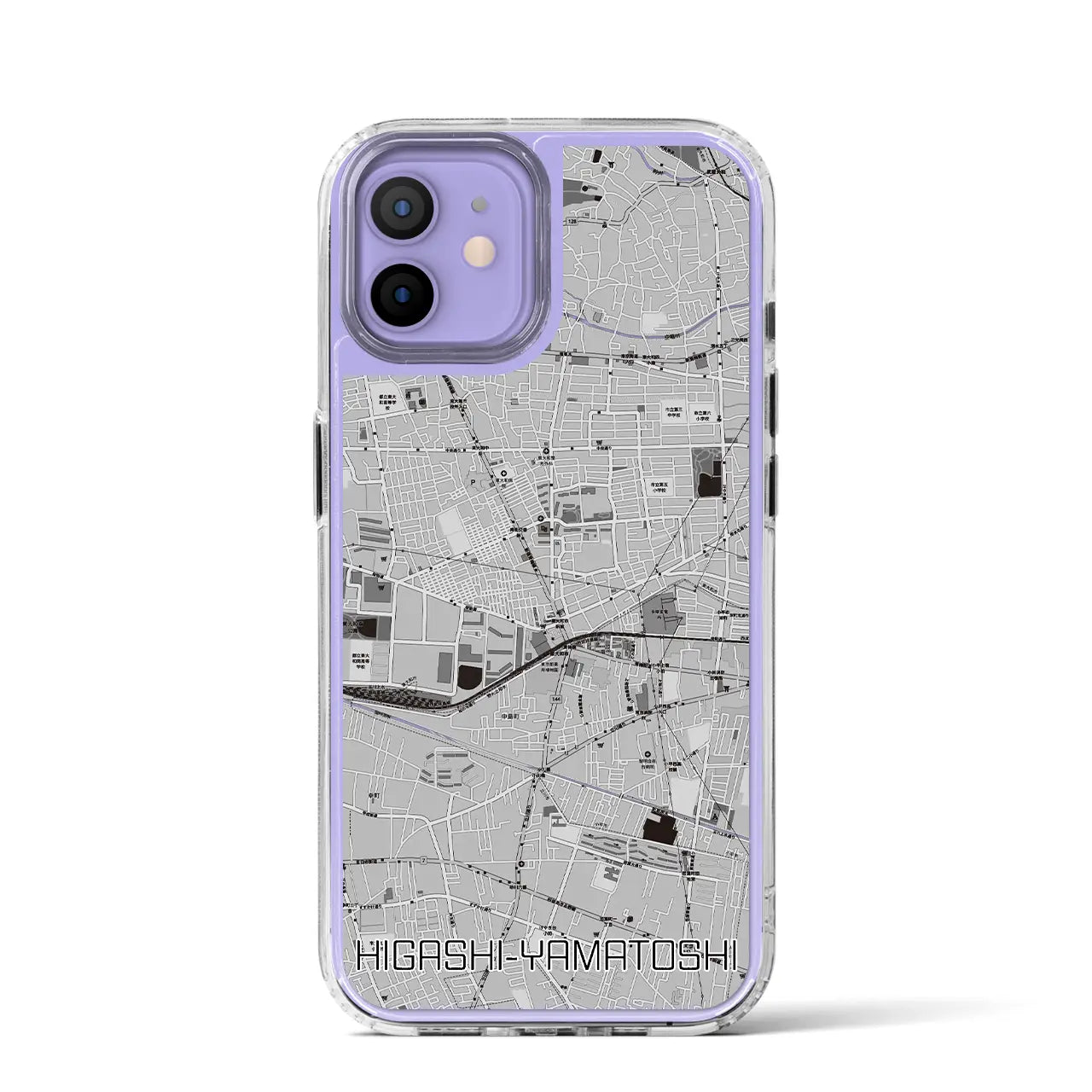 【東大和市(東京都)】地図柄iPhoneケース(MagSafeタイプ)