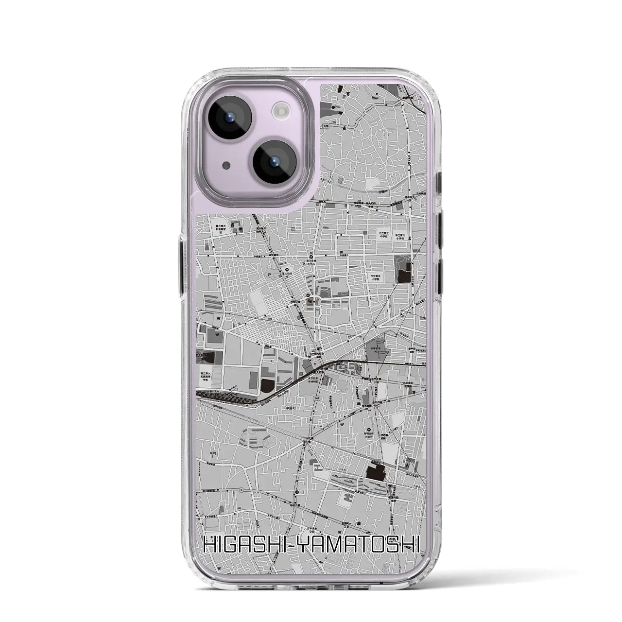 【東大和市(東京都)】地図柄iPhoneケース(MagSafeタイプ)