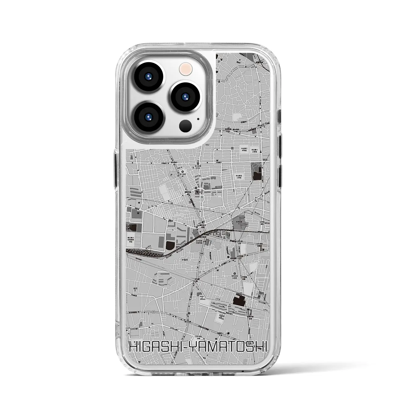 【東大和市(東京都)】地図柄iPhoneケース(MagSafeタイプ)