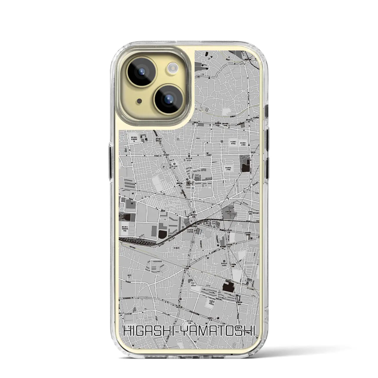 【東大和市(東京都)】地図柄iPhoneケース(MagSafeタイプ)