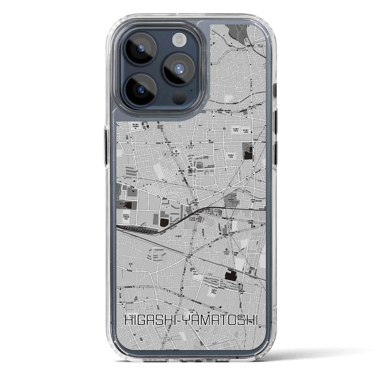 【東大和市(東京都)】地図柄iPhoneケース(MagSafeタイプ)