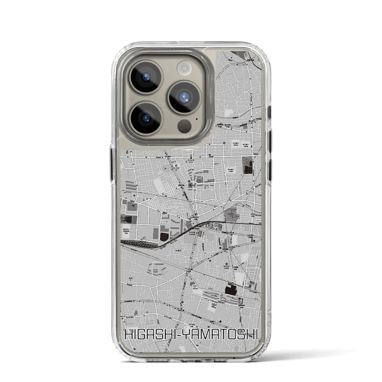 【東大和市(東京都)】地図柄iPhoneケース(MagSafeタイプ)