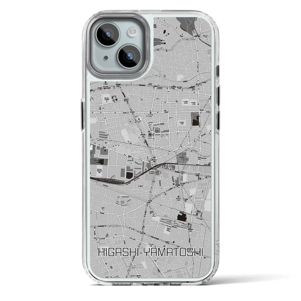 【東大和市(東京都)】地図柄iPhoneケース(MagSafeタイプ)