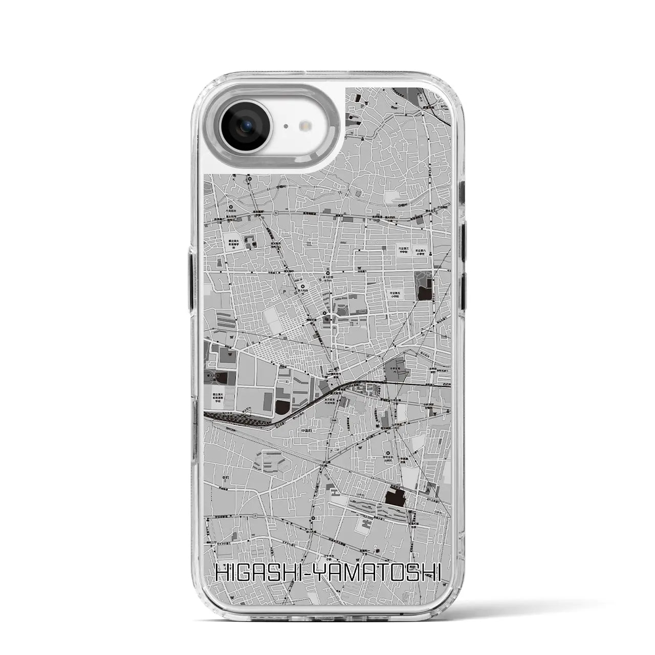 【東大和市(東京都)】地図柄iPhoneケース(MagSafeタイプ)