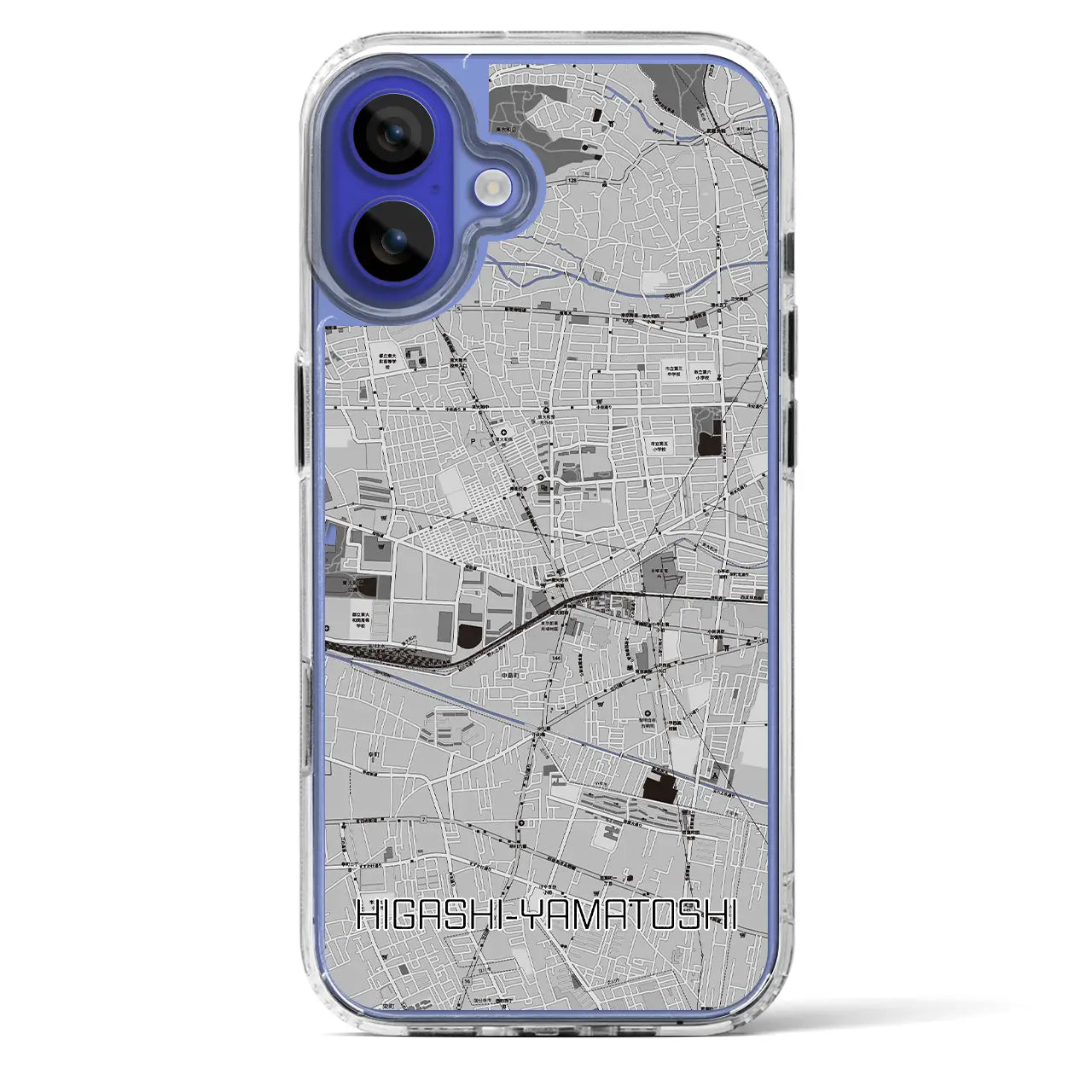 【東大和市(東京都)】地図柄iPhoneケース(MagSafeタイプ)