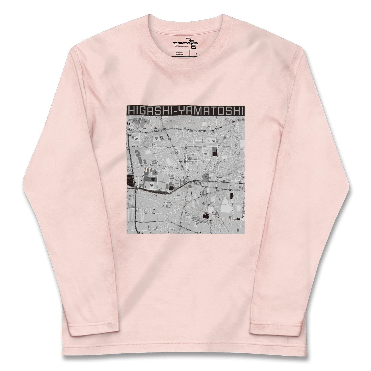 【東大和市(東京都)】地図柄ロングスリーブTシャツ