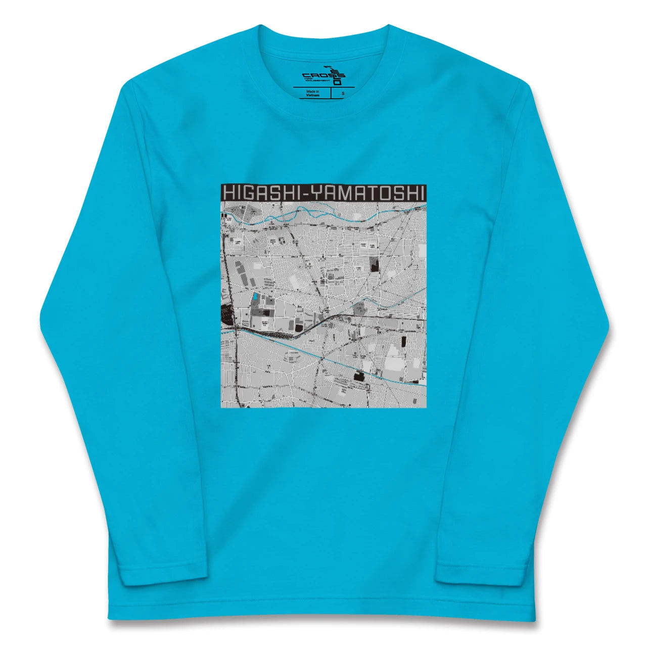 【東大和市(東京都)】地図柄ロングスリーブTシャツ