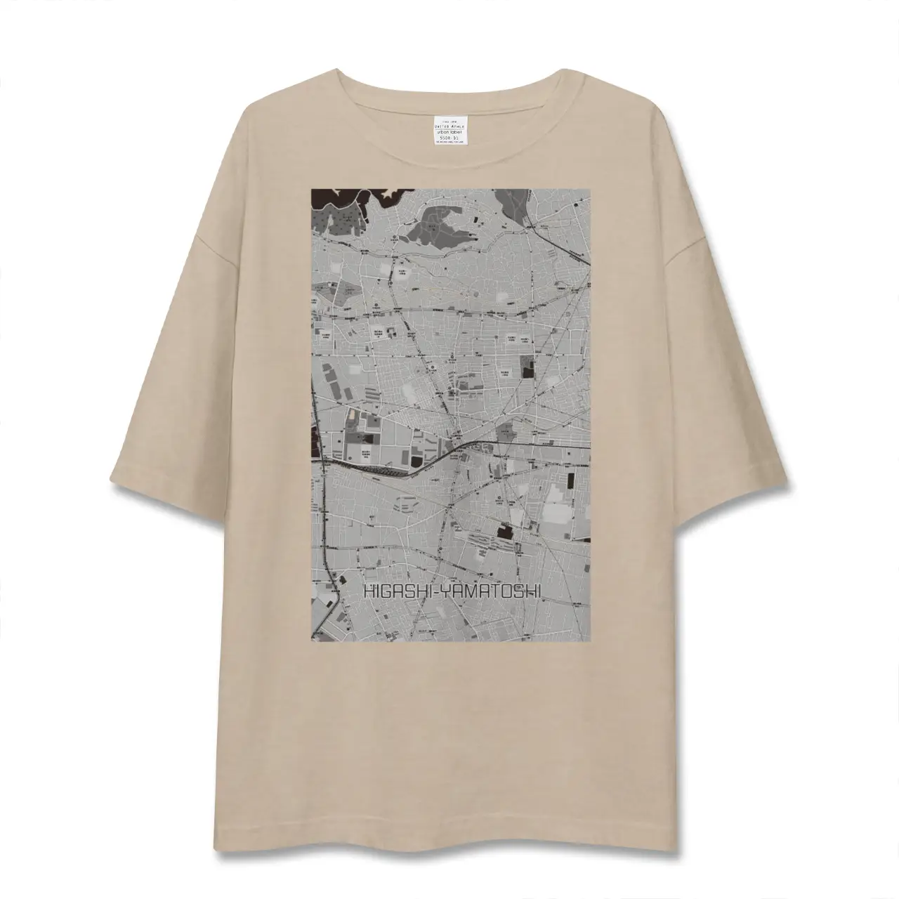 【東大和市(東京都)】地図柄ビッグシルエットTシャツ