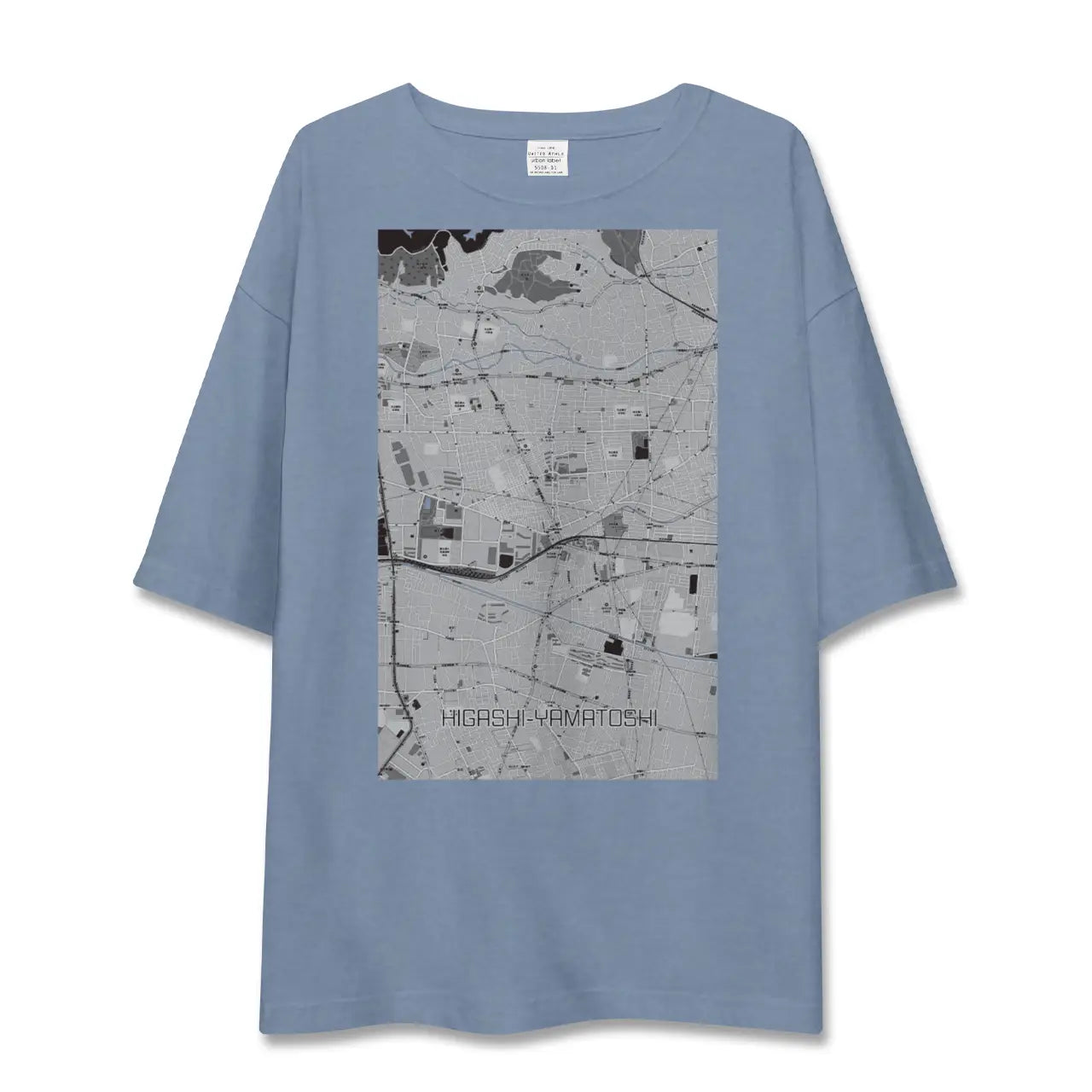 【東大和市(東京都)】地図柄ビッグシルエットTシャツ
