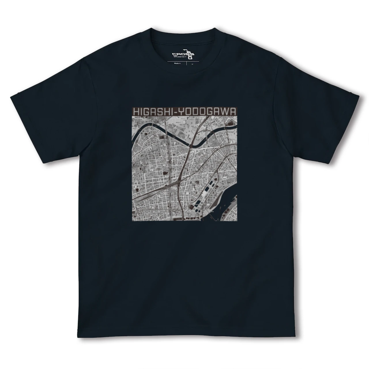 【東淀川(大阪府)】地図柄ヘビーウェイトTシャツ