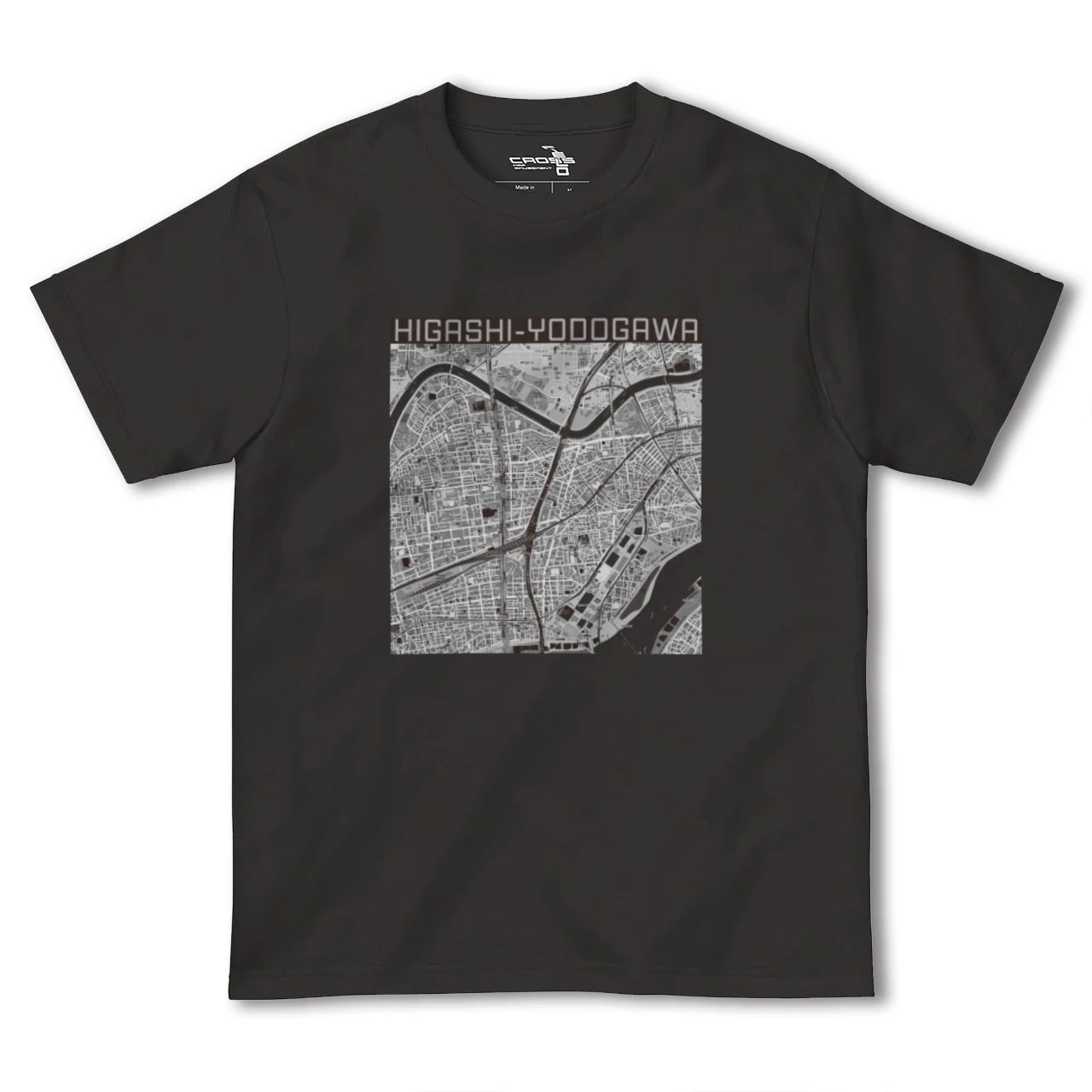 【東淀川(大阪府)】地図柄ヘビーウェイトTシャツ