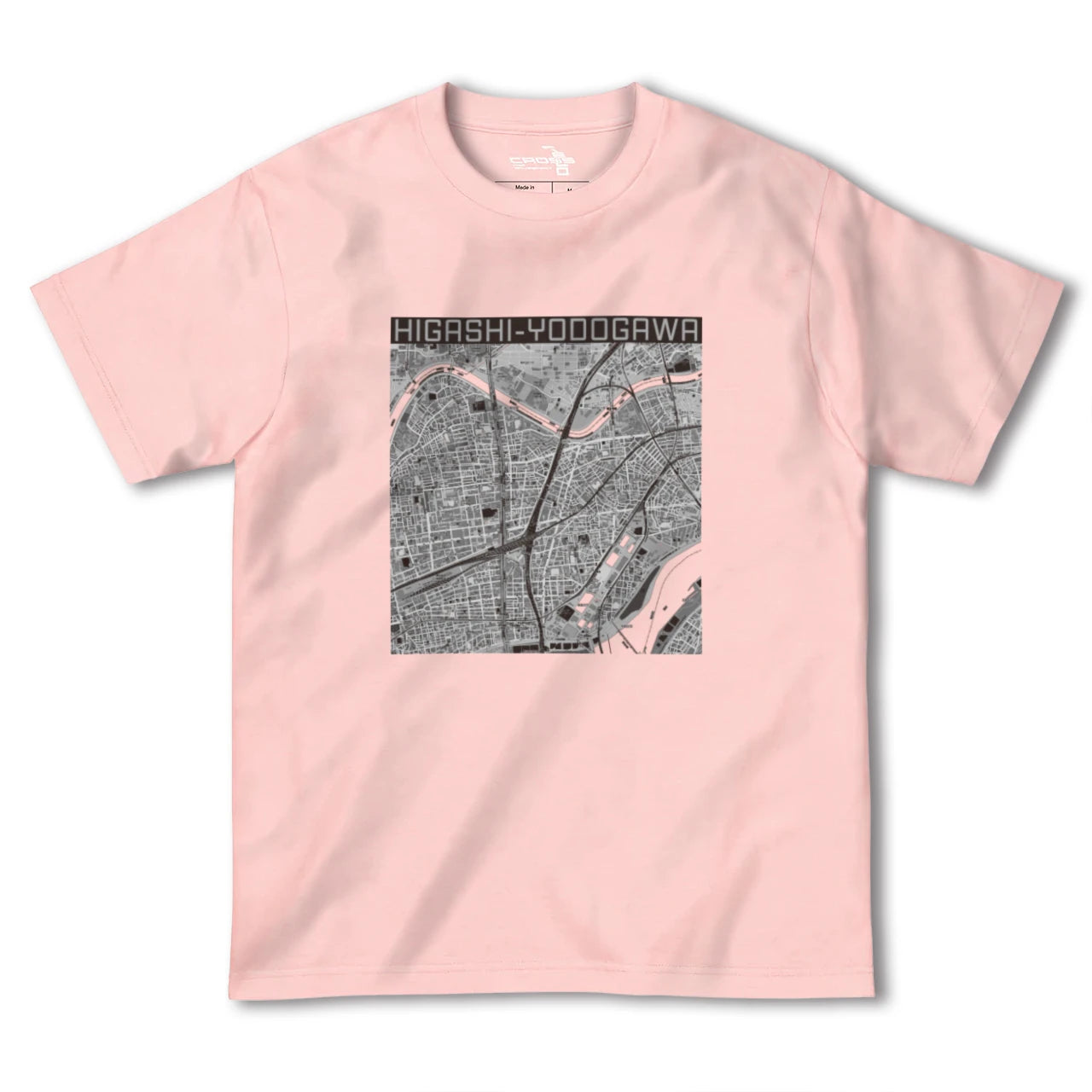 【東淀川(大阪府)】地図柄ヘビーウェイトTシャツ