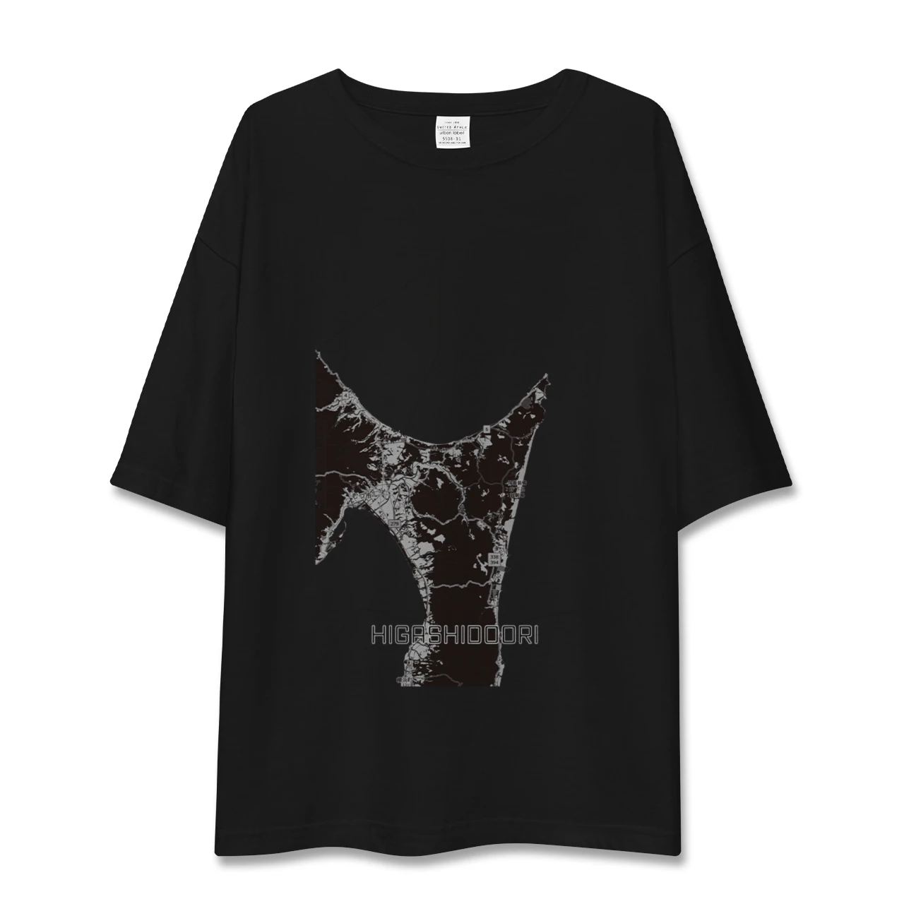 【東通(青森県)】地図柄ビッグシルエットTシャツ