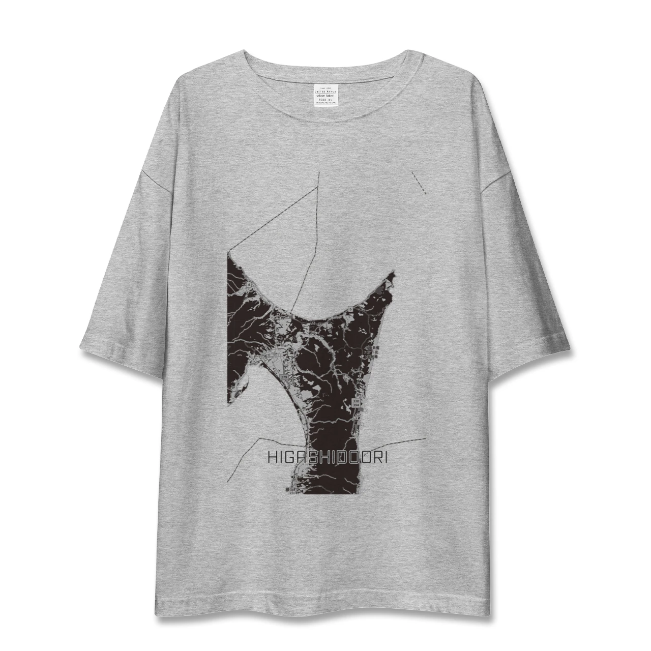 【東通(青森県)】地図柄ビッグシルエットTシャツ