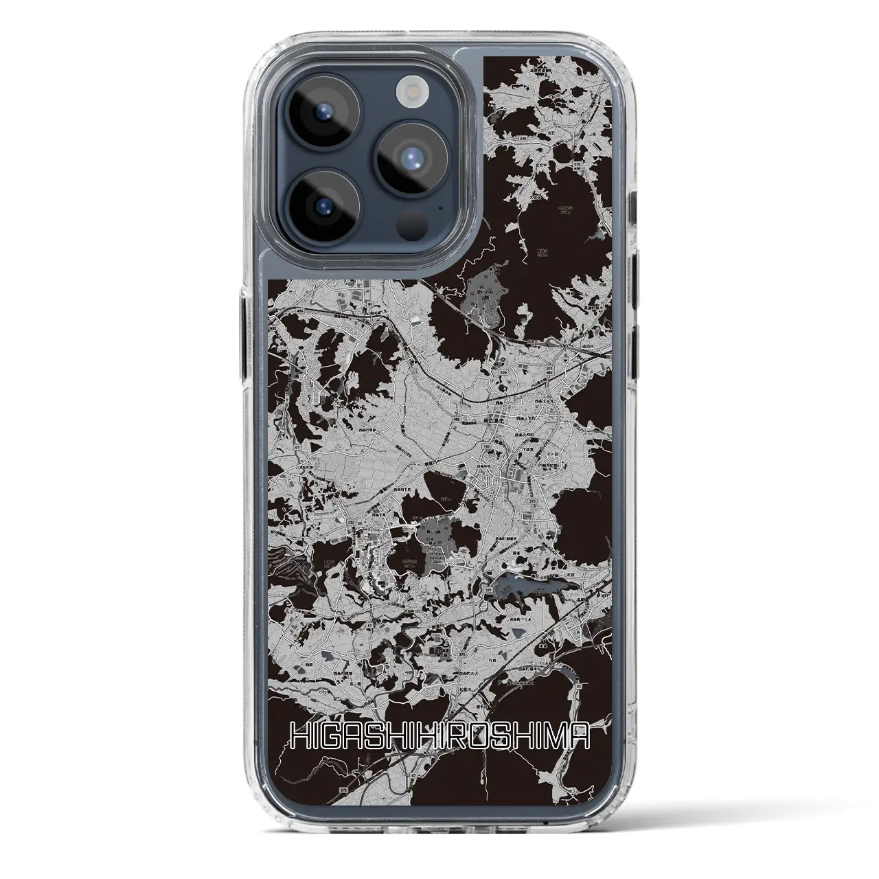 【東広島(広島県)】地図柄iPhoneケース(MagSafeタイプ)