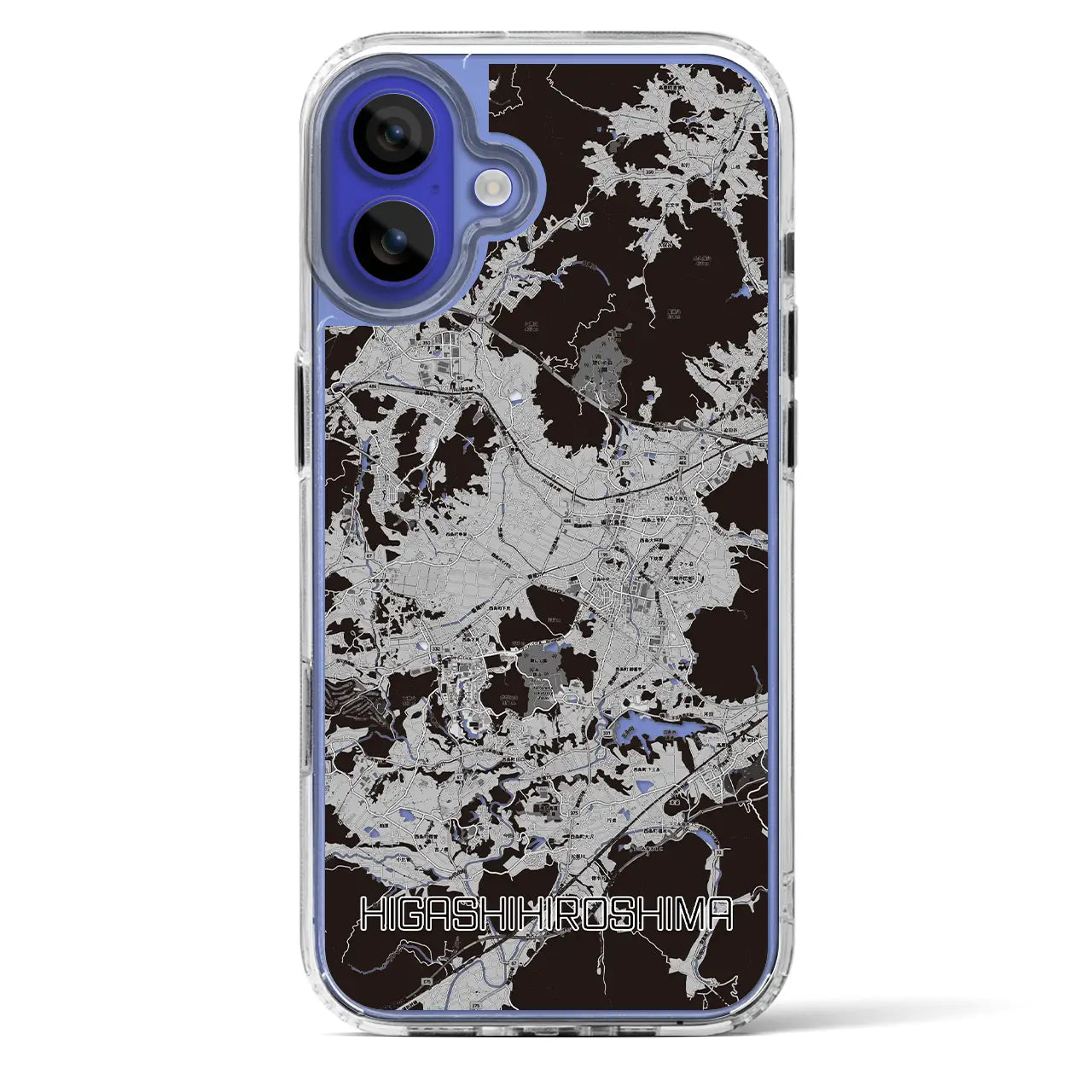 【東広島(広島県)】地図柄iPhoneケース(MagSafeタイプ)