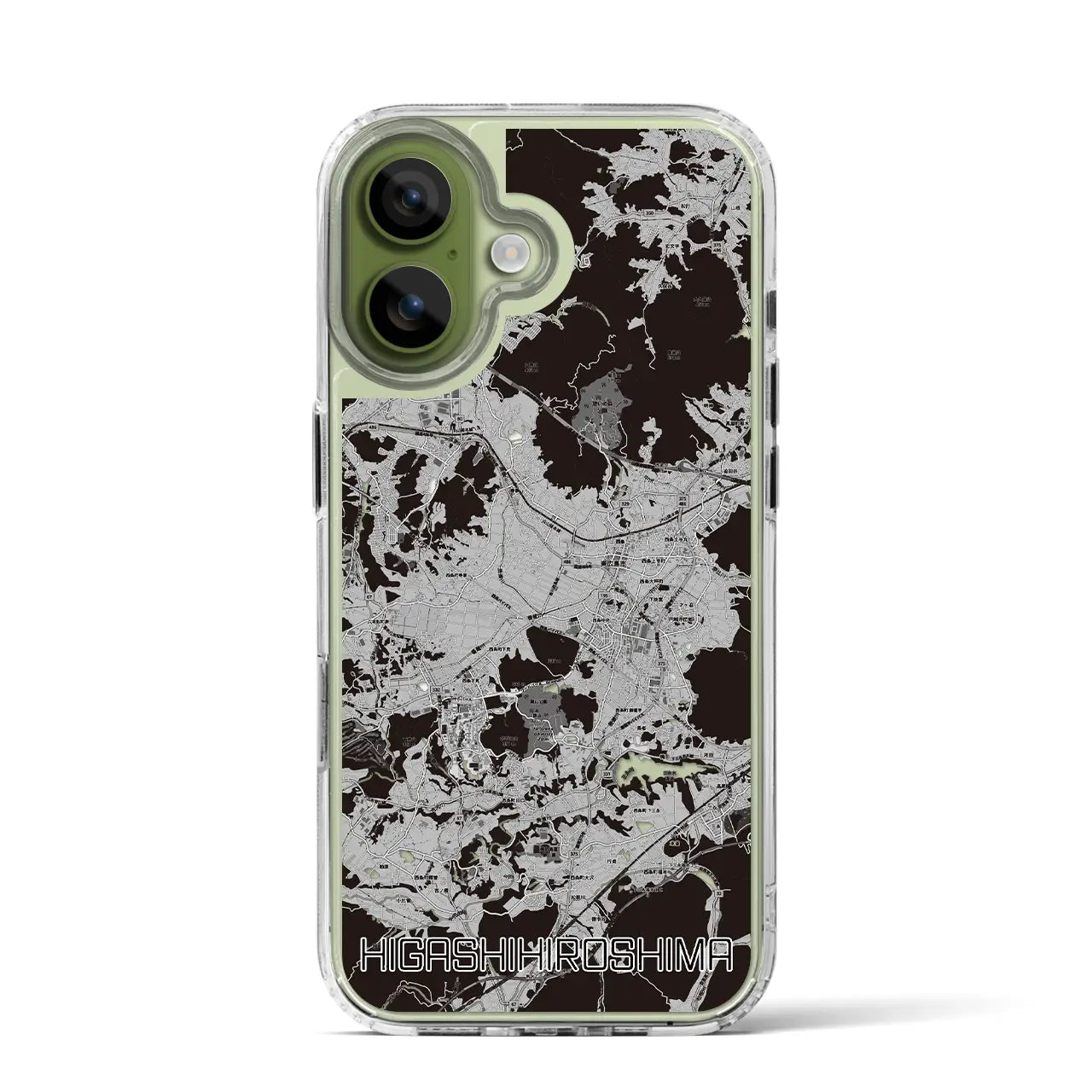 【東広島(広島県)】地図柄iPhoneケース(MagSafeタイプ)